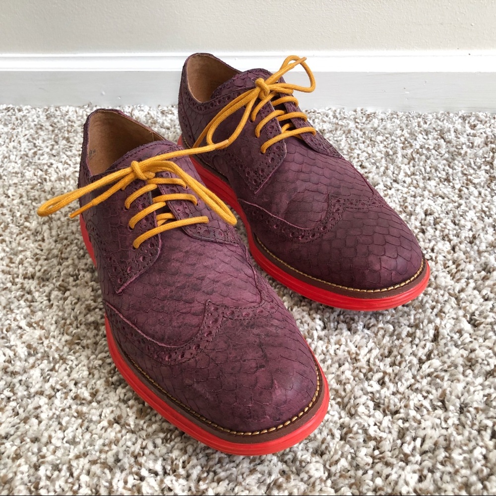 Cole Haan Men’s 🐍 Texture Nike Oxfords